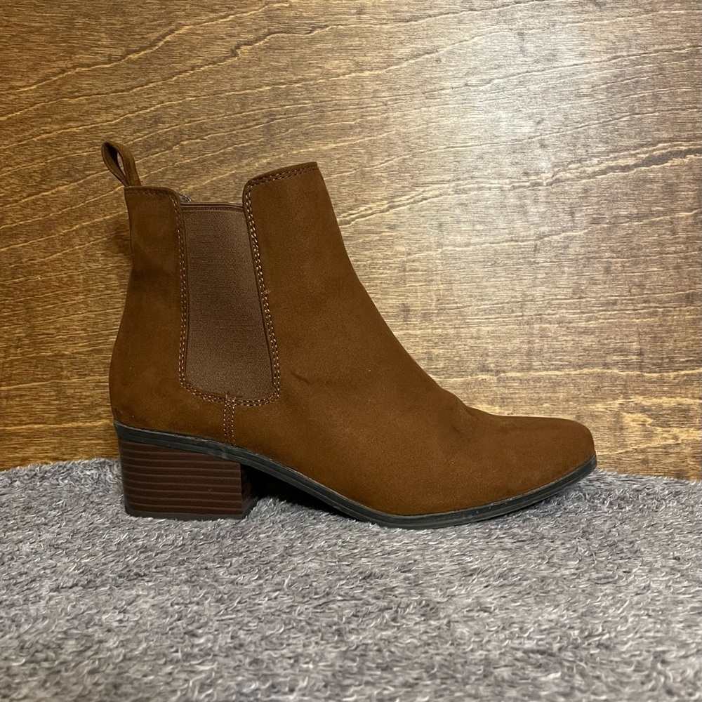 A New Day Chocolate Suede Western Boots